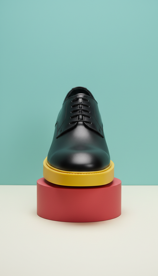 Black Dress Shoe with Yellow Sole